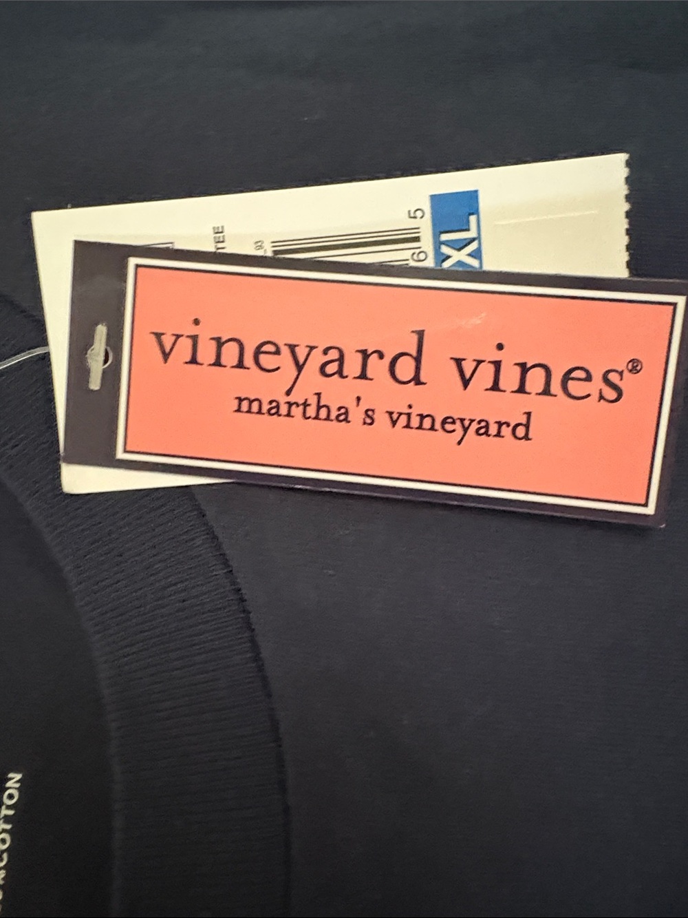 Vineyard Vines Men's Long-Sleeve Pocket Tee — Navy Blue - Picture 3 of 7